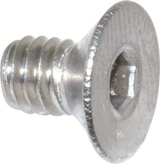 Value Collection - M4x0.70 Metric Coarse Hex Socket Drive, 90° Flat Screw - Grade 18-8 & Austenitic A2 Stainless Steel, Fully Threaded, 6mm OAL - Eagle Tool & Supply