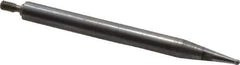 SPI - 0.038" Ball Diam, Steel, Ball Test Indicator Contact Point - 1-1/2" Contact Point Length, Use with Teclock Test Indicators - Eagle Tool & Supply