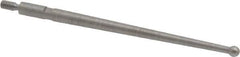 SPI - 0.078" Ball Diam, Steel, Ball Test Indicator Contact Point - 1-1/2" Contact Point Length, Use with Peacock Test Indicators - Eagle Tool & Supply