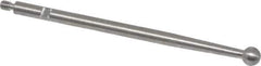 SPI - 1/8" Ball Diam, Steel, Ball Test Indicator Contact Point - 1-3/4" Contact Point Length, Use with Peacock Test Indicators - Eagle Tool & Supply
