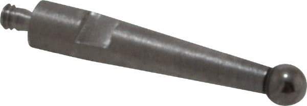 SPI - 0.08" Ball Diam, Carbide, Ball Test Indicator Contact Point - 1/2" Contact Point Length, Use with Brown & Sharpe Test Indicators - Eagle Tool & Supply