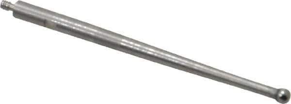 SPI - 0.08" Ball Diam, Carbide, Ball Test Indicator Contact Point - 1.737" Contact Point Length, Use with Brown & Sharpe Test Indicators - Eagle Tool & Supply