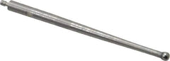 SPI - 0.08" Ball Diam, Carbide, Ball Test Indicator Contact Point - 1.737" Contact Point Length, Use with Brown & Sharpe Test Indicators - Eagle Tool & Supply