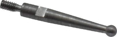 SPI - 0.08" Ball Diam, Steel, Ball Test Indicator Contact Point - 0.7" Contact Point Length, Use with Mitutoyo Test Indicators - Eagle Tool & Supply