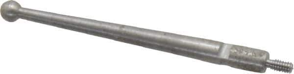 SPI - 0.12" Ball Diam, Steel, Ball Test Indicator Contact Point - 1-1/2" Contact Point Length, Use with Mitutoyo Test Indicators - Eagle Tool & Supply