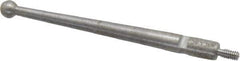 SPI - 0.12" Ball Diam, Steel, Ball Test Indicator Contact Point - 1-1/2" Contact Point Length, Use with Mitutoyo Test Indicators - Eagle Tool & Supply