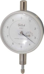 Teclock - 0.05" Range, 0-10 Dial Reading, 0.0001" Graduation Dial Drop Indicator - 2-13/64" Dial, 0.01" Range per Revolution, 0.0002" Accuracy, Revolution Counter - Eagle Tool & Supply