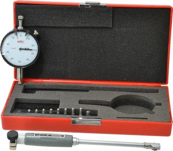 Value Collection - 9 Anvil, 0.4 to 0.7" Dial Bore Gage - 0.001" Graduation, 4" Gage Depth - Eagle Tool & Supply