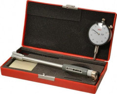 Value Collection - 8 Anvil, 0.7 to 1-1/2" Dial Bore Gage - 0.001" Graduation, 5" Gage Depth - Eagle Tool & Supply