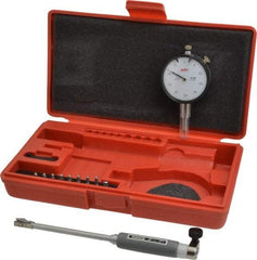 Value Collection - 9 Anvil, 0.4 to 0.7" Dial Bore Gage - 0.0005" Graduation, 4" Gage Depth - Eagle Tool & Supply