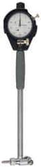Mitutoyo - 9 Anvil, 0.24 to 0.4" Dial Bore Gage - 0.0005" Graduation, 2" Gage Depth, Accurate to 0.0002", Alloy Steel Anvil - Eagle Tool & Supply