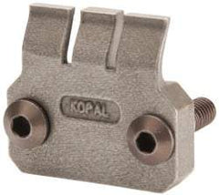 Mitee-Bite - 2-1/2mm Clamping Height, 880 Lb Clamping Pressure, Standard Height Single Stop Positioning Stop - 2-1/2mm Jaw Height, Spring Steel, Series Mitee-Bite Kopal Mini Clamps - Eagle Tool & Supply