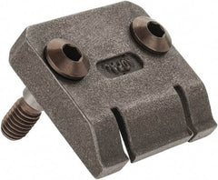 Mitee-Bite - 2-1/2mm Clamping Height, 880 Lb Clamping Pressure, Standard Height Double Stop Positioning Stop - 2-1/2mm Jaw Height, Spring Steel, Series Mitee-Bite Kopal Mini Clamps - Eagle Tool & Supply