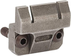 Mitee-Bite - 7-1/2mm Clamping Height, 880 Lb Clamping Pressure, Raised Height Double Stop Positioning Stop - 7-1/2mm Jaw Height, Spring Steel, Series Mitee-Bite Kopal Mini Clamps - Eagle Tool & Supply