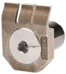 Mitee-Bite - 2-1/2mm Clamping Height, 880 Lb Clamping Pressure, Standard Height Low Profile Positioning Stop - 2-1/2mm Jaw Height, Spring Steel, Series Mitee-Bite Kopal Mini Clamps - Eagle Tool & Supply