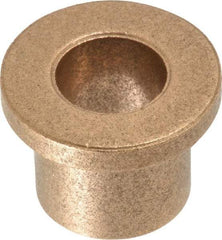 Boston Gear - 7/16" Inside x 5/8" Outside Diam, Oil Impregnated Bronze Sleeve Bearing - 7/8" Flange Outside Diam, 1/8" Flange Thickness, 5/8" OAL - Eagle Tool & Supply