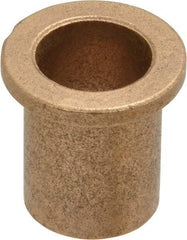 Boston Gear - 5/8" Inside x 3/4" Outside Diam, Oil Impregnated Bronze Sleeve Bearing - 1" Flange Outside Diam, 1/8" Flange Thickness, 1" OAL - Eagle Tool & Supply