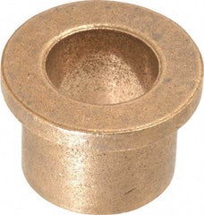 Boston Gear - 5/8" Inside x 7/8" Outside Diam, Oil Impregnated Bronze Sleeve Bearing - 1-1/8" Flange Outside Diam, 5/32" Flange Thickness, 3/4" OAL - Eagle Tool & Supply