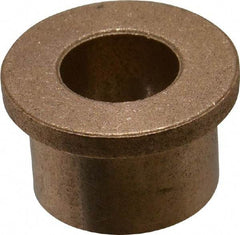 Boston Gear - 5/8" Inside x 1" Outside Diam, Oil Impregnated Bronze Sleeve Bearing - 1-1/4" Flange Outside Diam, 5/32" Flange Thickness, 3/4" OAL - Eagle Tool & Supply