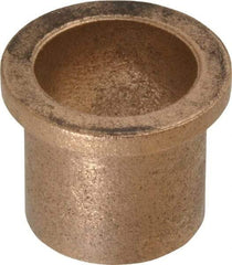 Boston Gear - 7/8" Inside x 1" Outside Diam, Oil Impregnated Bronze Sleeve Bearing - 1-1/4" Flange Outside Diam, 5/32" Flange Thickness, 1" OAL - Eagle Tool & Supply