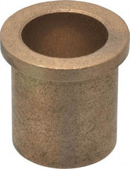 Boston Gear - 1" Inside x 1-1/4" Outside Diam, Oil Impregnated Bronze Sleeve Bearing - 1-1/2" Flange Outside Diam, 3/16" Flange Thickness, 1-1/2" OAL - Eagle Tool & Supply