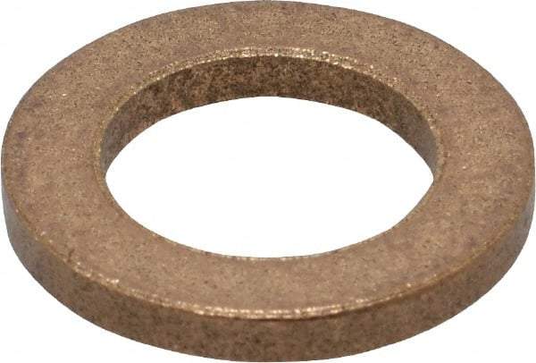 Boston Gear - 0.628" Inside x 1" Outside Diam, 1/8" Thick, Bronze SAE-841 Thrust Bearing - 10,000 Max Pressure x Velocity - Eagle Tool & Supply