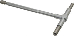 Value Collection - 2-1/8 to 3-1/2 Inch, 5.85 Inch Overall Length, Telescoping Gage - 5 Inch Long Handle, Hardened Tool Steel, Satin Chrome Finish - Eagle Tool & Supply