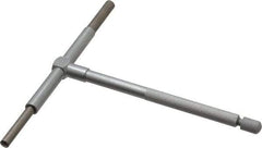 Value Collection - 3-1/2 to 6 Inch, 5.85 Inch Overall Length, Telescoping Gage - 5 Inch Long Handle, Hardened Tool Steel, Satin Chrome Finish - Eagle Tool & Supply