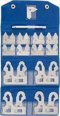 Value Collection - 25 Piece, 1/64 to 1/2 Inch Radius, Steel Radius Gage Set - Satin Chrome Coated - Eagle Tool & Supply