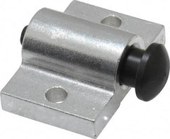 Vlier - 1-1/2" Base Width, 3/16" Stroke Len, 9/16" Stop Head OD, 1-1/8" Btw Mt Hole Ctrs, 7/8" Btw Mt Hole & Edge, Round Spring Locating Stop - 1" Body Len x 1-1/2" Body Width, 5/16" Base Thickness, 2 Lb Init, 14 Lb Mid, 25.9 Lb Final End Force - Eagle Tool & Supply