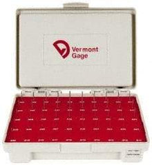 Vermont Gage - 125 Piece, 14 to 16.48mm Diameter Plug & Pin Gage Set - Minus 0.005mm Tolerance, Class ZZ - Eagle Tool & Supply