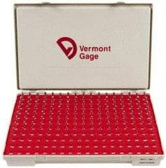 Vermont Gage - 190 Piece, 0.061-0.25 Inch Diameter Plug and Pin Gage Set - Plus 0.0002 Inch Tolerance, Class ZZ - Eagle Tool & Supply