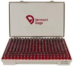Vermont Gage - 250 Piece, 0.251-0.5 Inch Diameter Plug and Pin Gage Set - Plus 0.0002 Inch Tolerance, Class ZZ - Eagle Tool & Supply