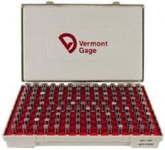 Vermont Gage - 125 Piece, 0.501-0.625 Inch Diameter Plug and Pin Gage Set - Minus 0.0002 Inch Tolerance, Class ZZ - Eagle Tool & Supply