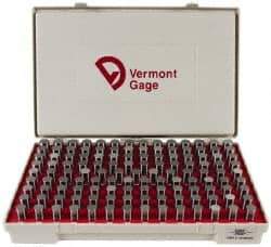 Vermont Gage - 125 Piece, 0.626-0.75 Inch Diameter Plug and Pin Gage Set - Minus 0.0002 Inch Tolerance, Class ZZ - Eagle Tool & Supply