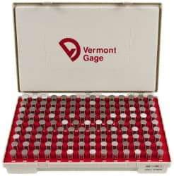 Vermont Gage - 125 Piece, 0.626-0.75 Inch Diameter Plug and Pin Gage Set - Plus 0.0002 Inch Tolerance, Class ZZ - Eagle Tool & Supply