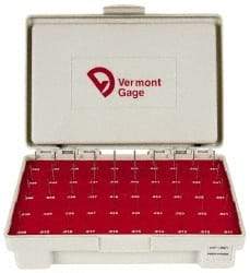 Vermont Gage - 50 Piece, 0.011-0.06 Inch Diameter Plug and Pin Gage Set - Plus 0.0002 Inch Tolerance, Class ZZ - Eagle Tool & Supply