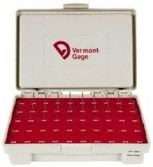 Vermont Gage - 50 Piece, 0.011-0.06 Inch Diameter Plug and Pin Gage Set - Plus 0.0002 Inch Tolerance, Class ZZ - Eagle Tool & Supply
