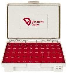 Vermont Gage - 50 Piece, 0.0115-0.0605 Inch Diameter Plug and Pin Gage Set - Minus 0.0002 Inch Tolerance, Class ZZ - Eagle Tool & Supply