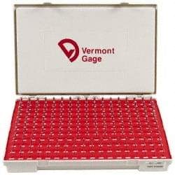 Vermont Gage - 190 Piece, 0.0615-0.2505 Inch Diameter Plug and Pin Gage Set - Minus 0.0002 Inch Tolerance, Class ZZ - Eagle Tool & Supply