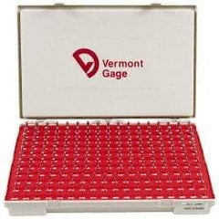 Vermont Gage - 190 Piece, 0.0615-0.2505 Inch Diameter Plug and Pin Gage Set - Minus 0.0002 Inch Tolerance, Class ZZ - Eagle Tool & Supply