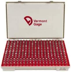Vermont Gage - 250 Piece, 0.2515-0.5005 Inch Diameter Plug and Pin Gage Set - Minus 0.0002 Inch Tolerance, Class ZZ - Eagle Tool & Supply
