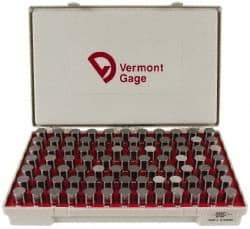 Vermont Gage - 84 Piece, 0.833-0.916 Inch Diameter Plug and Pin Gage Set - Minus 0.0002 Inch Tolerance, Class ZZ - Eagle Tool & Supply