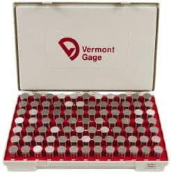 Vermont Gage - 84 Piece, 0.917-1 Inch Diameter Plug and Pin Gage Set - Plus 0.0002 Inch Tolerance, Class ZZ - Eagle Tool & Supply