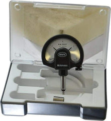 Mahr - 0.0001 Inch Graduation, Accuracy Up to 0.0001 Inch, 0.002 Inch Max Measurement, Dial Comparator Gage - 1 N Force, 0.11 Inch Overtravel, White - Eagle Tool & Supply