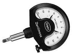Mahr - 0.0005 Inch Graduation, Accuracy Up to 0.0004 Inch, 0.01 Inch Max Measurement, Dial Comparator Gage - 1 N Force, 0.1 Inch Overtravel, White - Eagle Tool & Supply