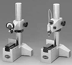 Mahr - Cast Iron (Base), T-Shaped Base, Comparator Gage Stand - 9-1/2" High, 5-1/2" Base Length x 6" Base Width x 4" Base Height, Includes Holder - Eagle Tool & Supply