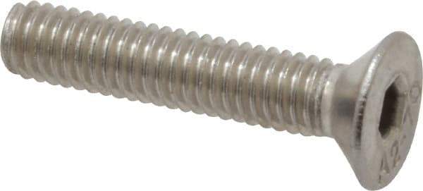 Value Collection - M4x0.70 Metric Coarse Hex Socket Drive, 90° Flat Screw - Grade 18-8 & Austenitic A2 Stainless Steel, Uncoated, Fully Threaded, 20mm OAL - Eagle Tool & Supply