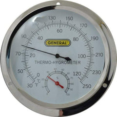 General - 30 to 250°F, Thermo-Hygrometer - Eagle Tool & Supply