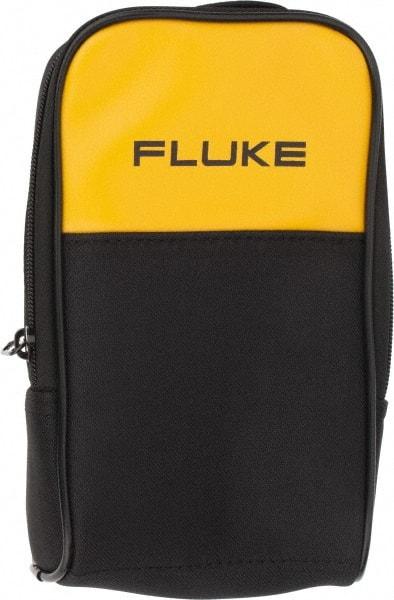 Fluke - Black/Yellow Electrical Test Equipment Case - Use with Digital Multimeters - Eagle Tool & Supply